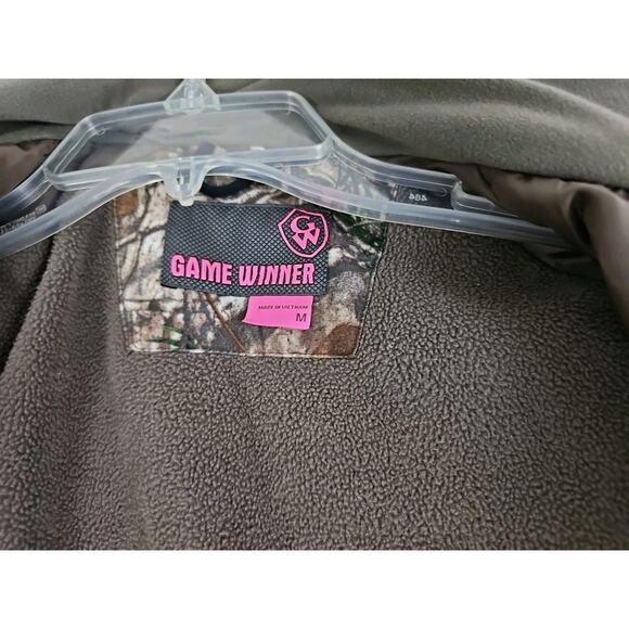 Game Winner ~Woman Size M~ Brown Camouflage Hunting Outdoors Coat Jacket Hooded. - Picture 2 of 15